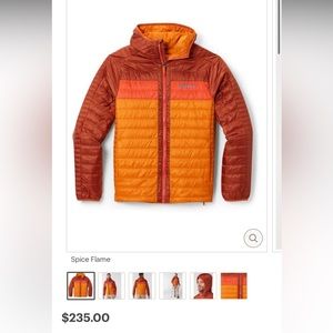 Cotopaxi Capa Hooded Insulated Jacket - Men's. Spiced flame color